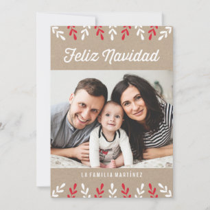 Feliz Navidad Tarjeta de Navidad Julkort