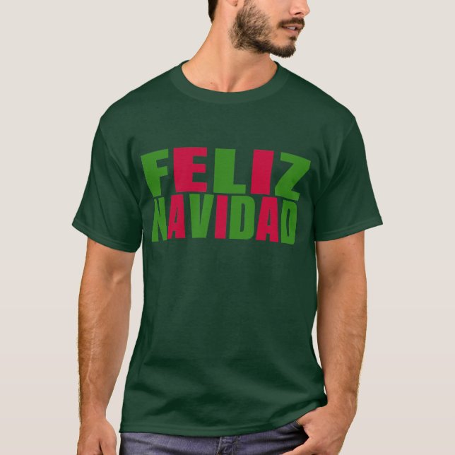 Feliz Navidad Tee Shirt (Framsida)