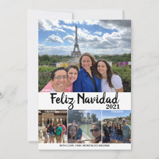 Feliz Navidad Travel julkort