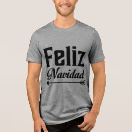 Feliz Navidad Typography Arrow T Shirt