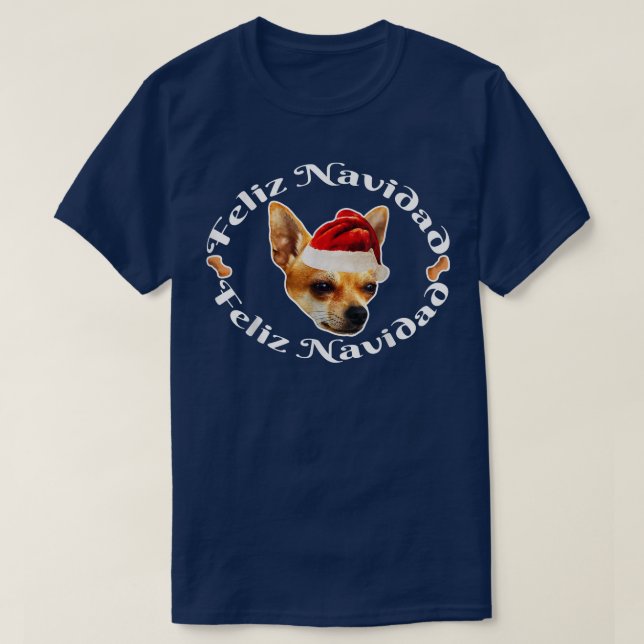 Feliz Navidad Ugly jul Sweater Chihuahua San T Shirt (Design framsida)