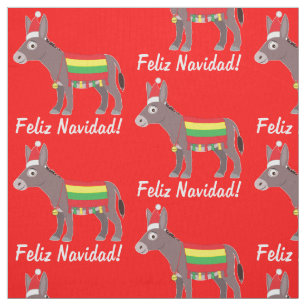 Feliz Navidad! Uppgraderad burro för Helgdagarna Tyg