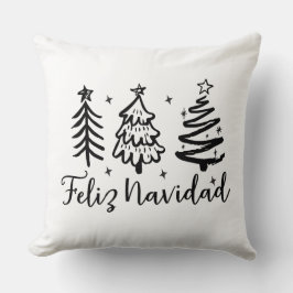 Feliz Navidad & Vibrant Mexican Serape duo-sided Kudde