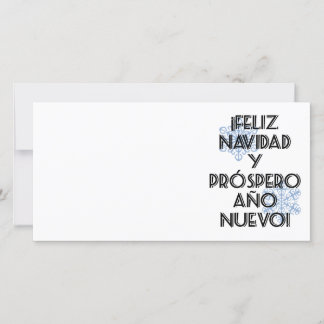 Feliz Navidad Y Prospero Ano Nuevo - Photo Card Julkort