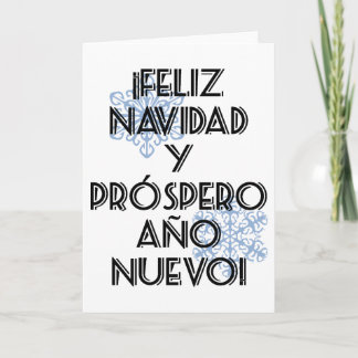 Feliz Navidad Y Prospero Ano Nuevo tomma Tarjeta Helgkort