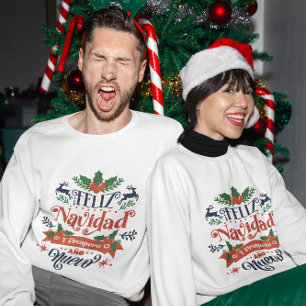 Feliz navidad y välo ano nuevo christmas t shirt