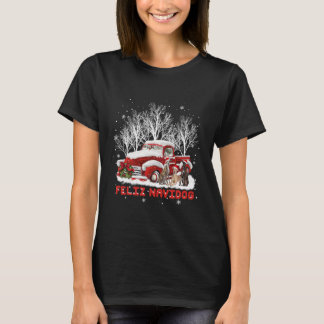 Feliz Navidog Greyhound Christmas Dog Lovers T Shirt