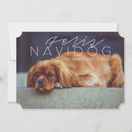 Feliz Navidog | Helgdag Photo Julkort