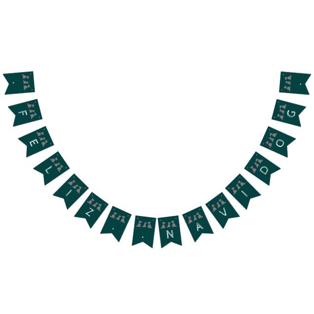 Feliz Navidog, spanska julen Party Vimplar (Alla)