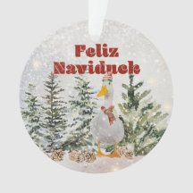 Feliz Naviduck Watercolor Anka 