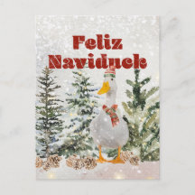 Feliz Naviduck Watercolor Anka