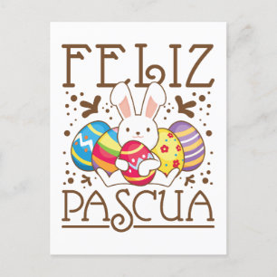 Feliz Pascua Glad påsk spanska Vykort