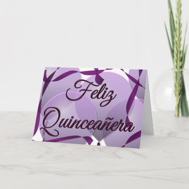 Feliz Quinceañera - 15th födelsedag för lycklig Inbjudan (Framsida)