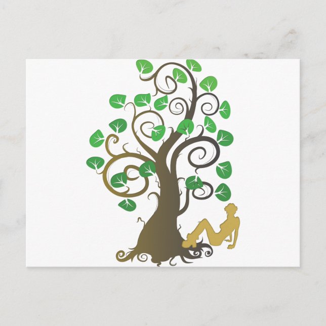 Fell från Familjen Träd Vykort (Framsida)