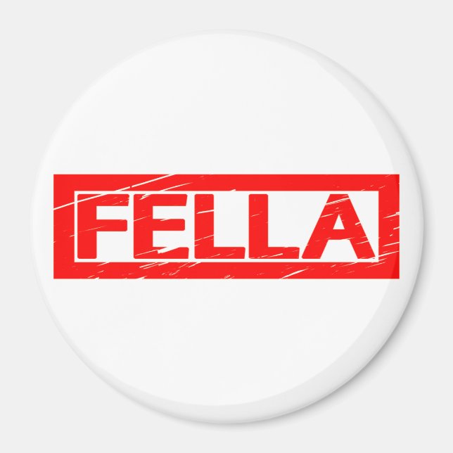 Fella Frimärke Magnet (Framsidan)
