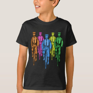 Fellas för vintage fem på cykelillustration t-shirt