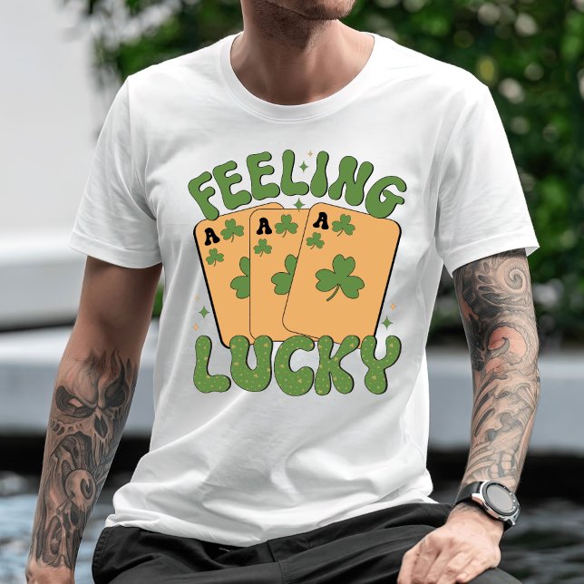Felling Lucky Lycklig St. Patrick's Day T-Shirt (Skapare uppladdad)