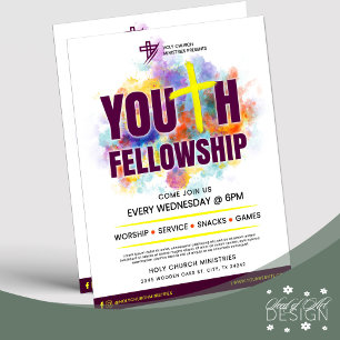 Fellowship Church, färgat Reklamblad