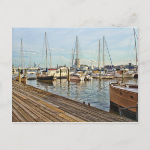 Fells Point Marina i Maryland Vykort