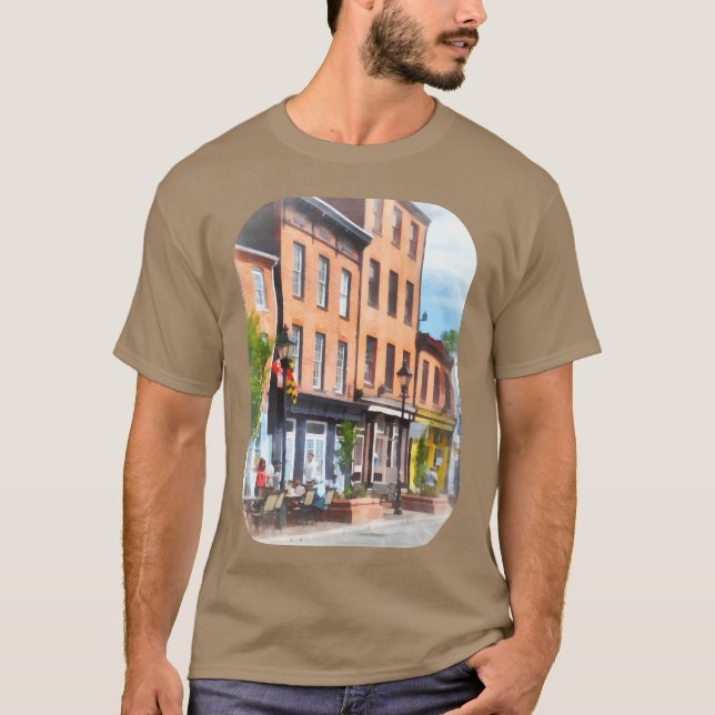 Fells Point Street retro T Shirt (Framsida)