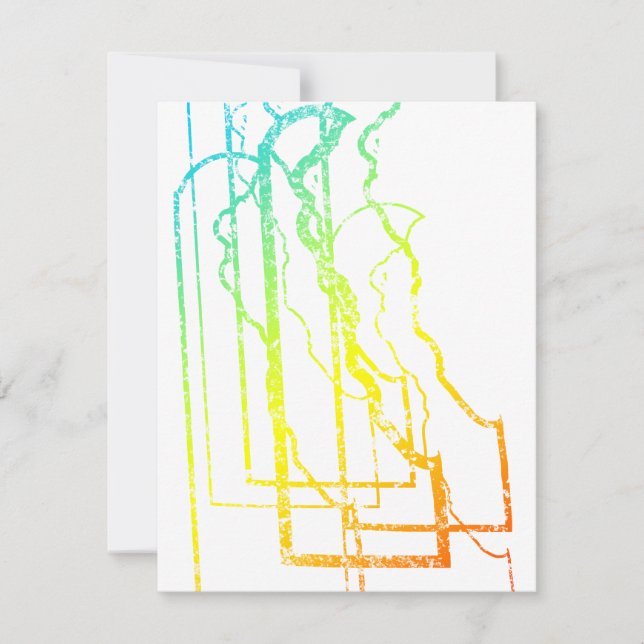 felmedveten oskärpa för pride inbjudningar (Framsida)