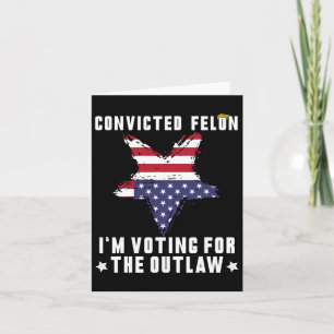 Felon 2024 Donald Trump 2024 Ta Amerika tillbaka Kort