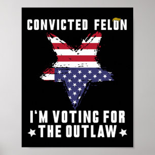 Felon 2024 Donald Trump 2024 Ta Amerika tillbaka Poster