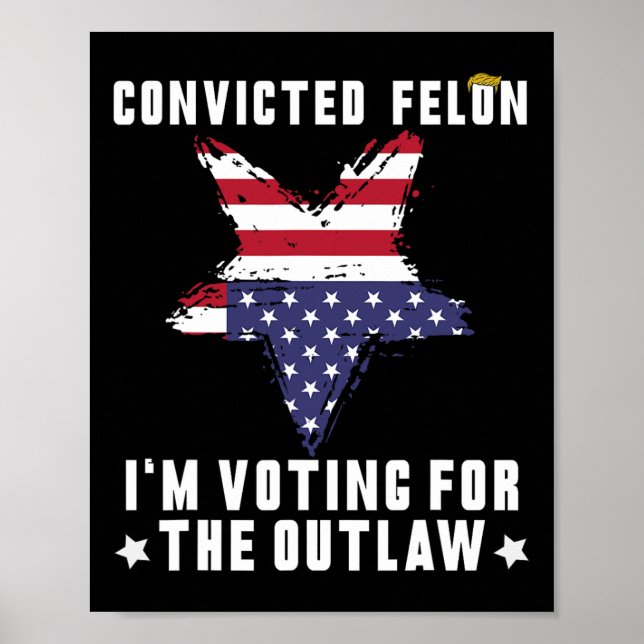 Felon 2024 Donald Trump 2024 Ta Amerika tillbaka Poster (Framsidan)