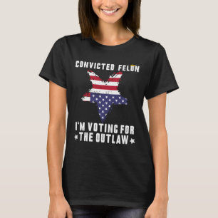 Felon 2024 Donald Trump 2024 Ta Amerika tillbaka T Shirt