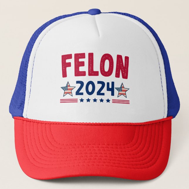 Felon 2024 Gift | USA Sarkastic Politik Keps (Framsida)