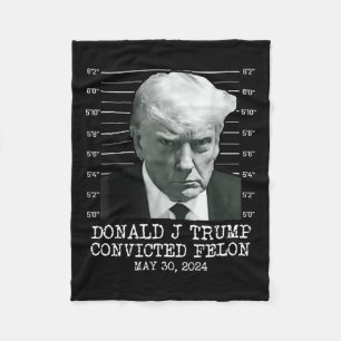 Felon Donald Trump Guilty Lock Him Up Trump-fängel Fleecefilt