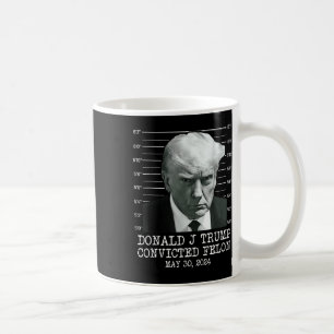 Felon Donald Trump Guilty Lock Him Up Trump-fängel Kaffemugg