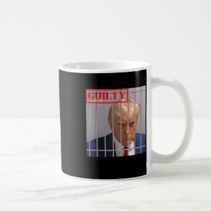 Felon Donald Trump Guilty Lock Him Up Trump-fängel Kaffemugg