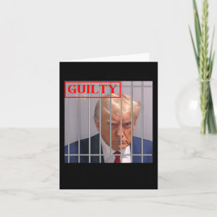 Felon Donald Trump Guilty Lock Him Up Trump-fängel Kort
