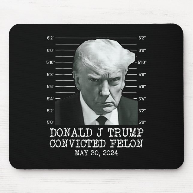 Felon Donald Trump Guilty Lock Him Up Trump-fängel Musmatta (Framsidan)