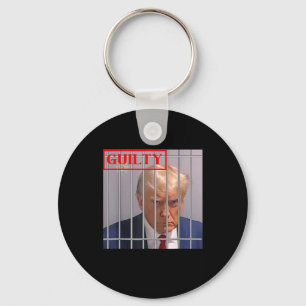 Felon Donald Trump Guilty Lock Him Up Trump-fängel Nyckelring