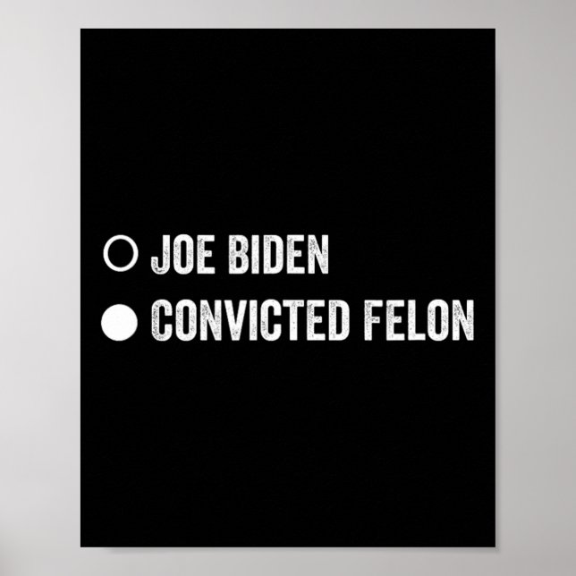 Felon Funny Pro Trump 2024 Poster (Framsidan)