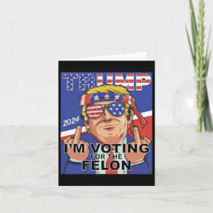 Felon Trump 2024 Omröstning om Felon Kort