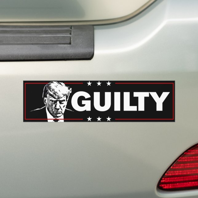 Felon Trump är Guilty Anti-Trump Bildekal (På Bil)