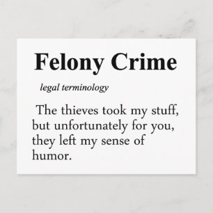 Felony-definition Vykort