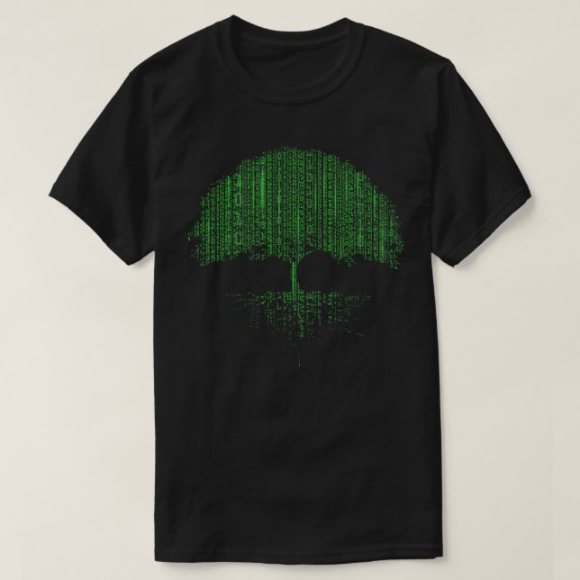 Felsök algoritmfelsökningsprogram Gift Matrix Träd T Shirt (Design framsida)