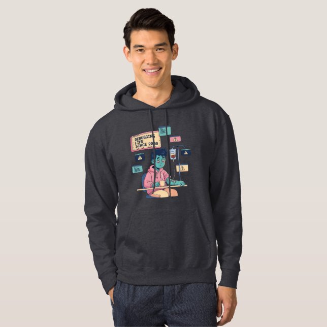 Felsöka livet sedan 2000 hoodie (Hel framsida)