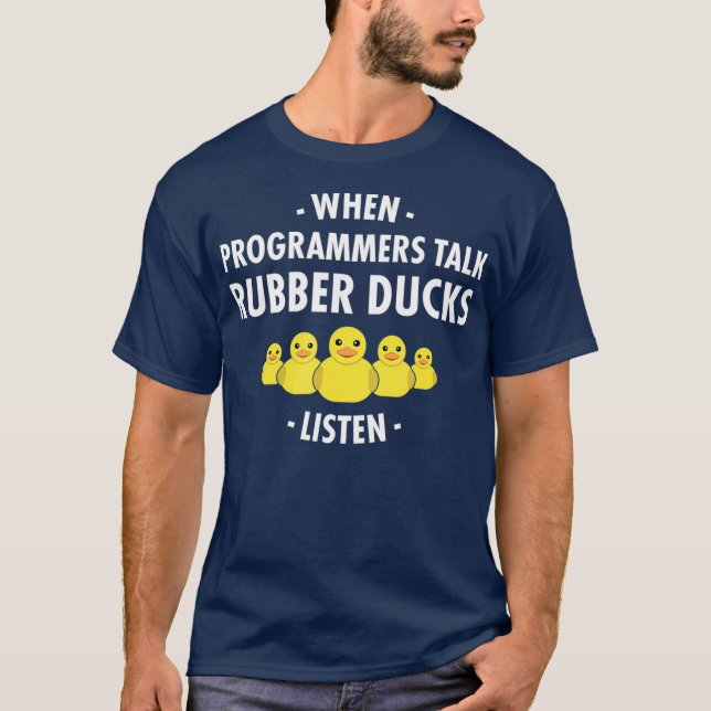 Felsökning av gummi Anka när programmen talar T Shirt (Framsida)