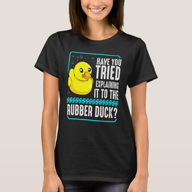 Felsökning av Webben för felsökning av Anka-progra T Shirt (Framsida)