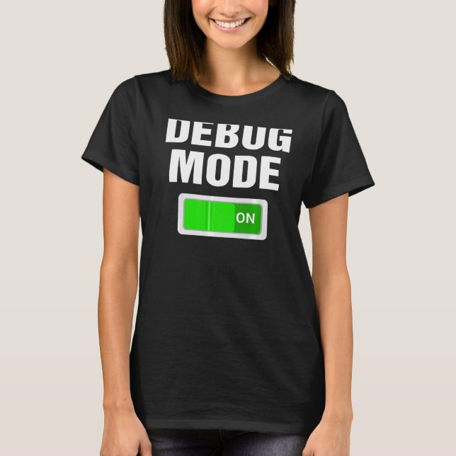 Felsökningsläge vid felsökning av Nerds-kodningspr T Shirt (Framsida)
