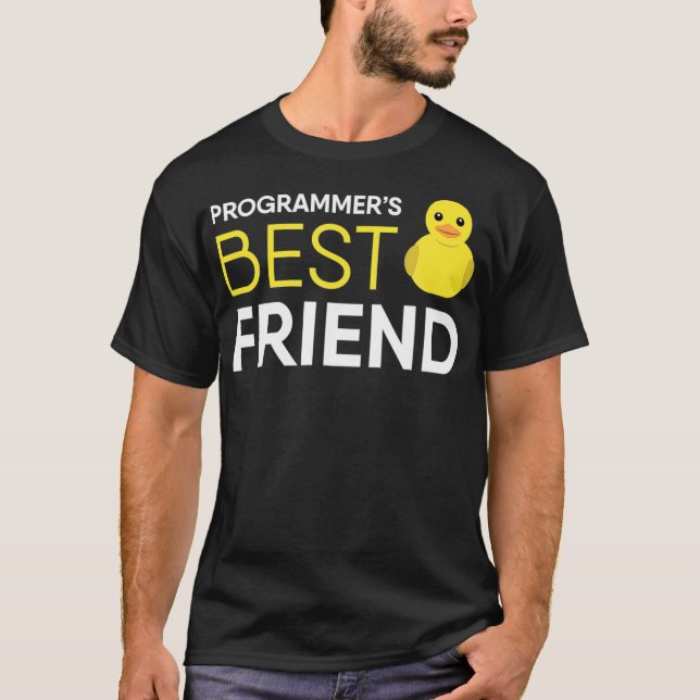 Felsökningsprogram för Rubber Anka, bästa vän T Shirt (Framsida)