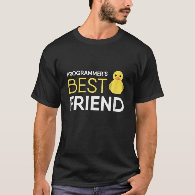 Felsökningsprogram för Rubber Anka, bästa vän T Shirt (Framsida)