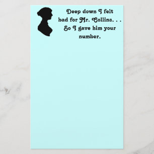 Felt Bad för Collins Funny Jane Austen Brevpapper