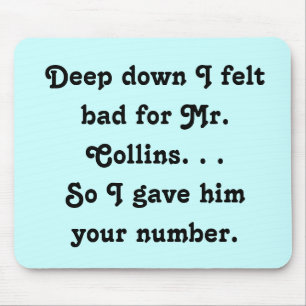 Felt Bad för Collins Funny Jane Austen Musmatta