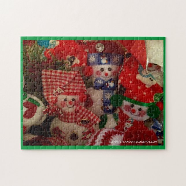 Felt Ornaments Puzzle Pussel (Horisontell)